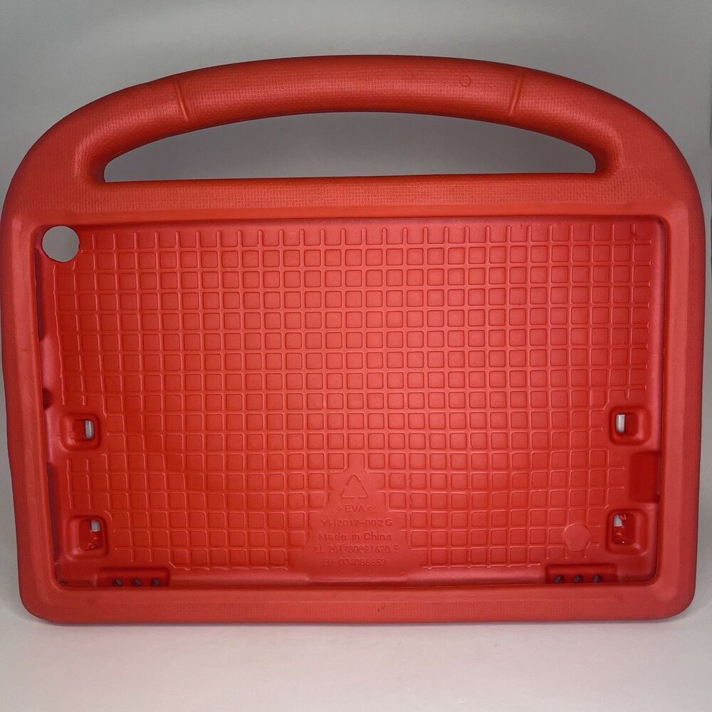 Kids Tablet Case 10 Inch EVA Foam Shockproof Red with Handle Kickstand